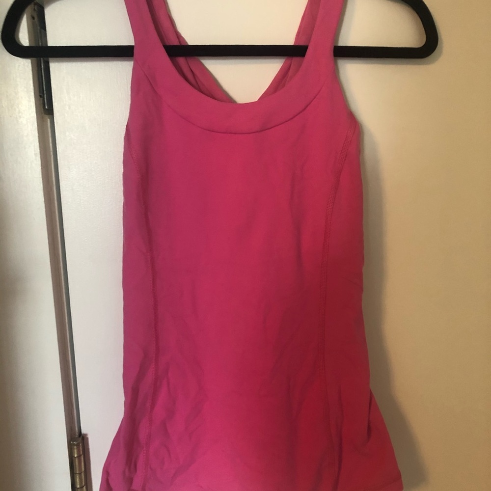 Lululemon bright pink workout tank